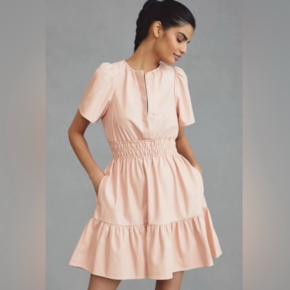 Anthropologie Dresses & Skirts - Anthropologie The Somerset Mini Dress: Faux Leather Edition